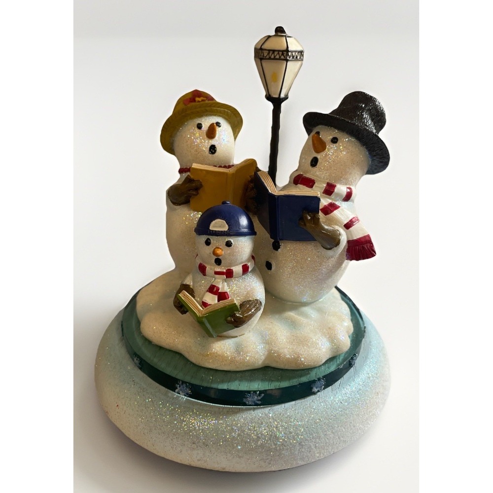 Our Americas Meet The Flakes Snowman Family Singers Figurine VTG 2002 #204-8